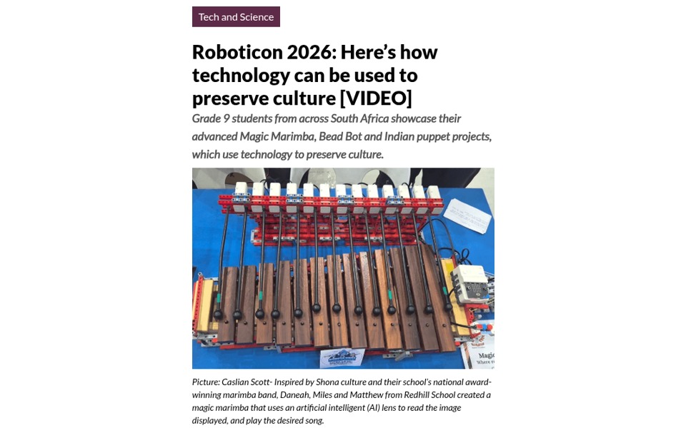 The Citizen coverage: Roboticon 2026: Here’s how technology can be used to preserve culture [VIDEO]